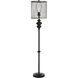 Signature 64 inch 100 watt Black Metal Floor Lamp Portable Light