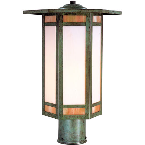 Etoile 1 Light 16 inch Verdigris Patina Post Mount