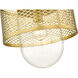 Kipton 1 Light 11 inch Rubbed Brass Pendant Ceiling Light in Rubbed Bronze