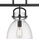 Newton Bell 41.5 inch Matte Black Island Light Ceiling Light