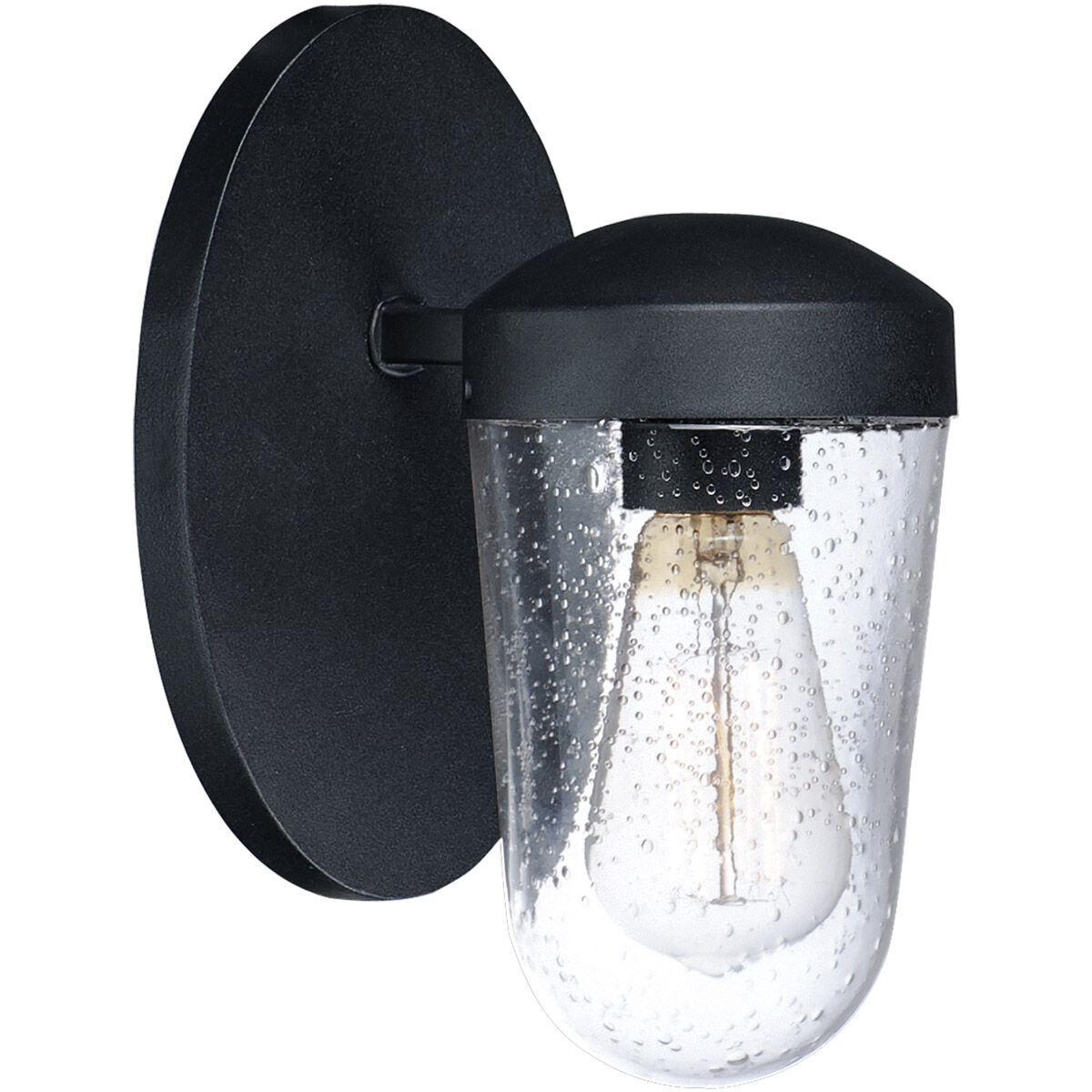 Lido 1 Light 9.25 inch Black Outdoor Wall Mount