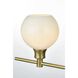 Collier 5 Light 47 inch Satin Gold Bath Sconce Wall Light