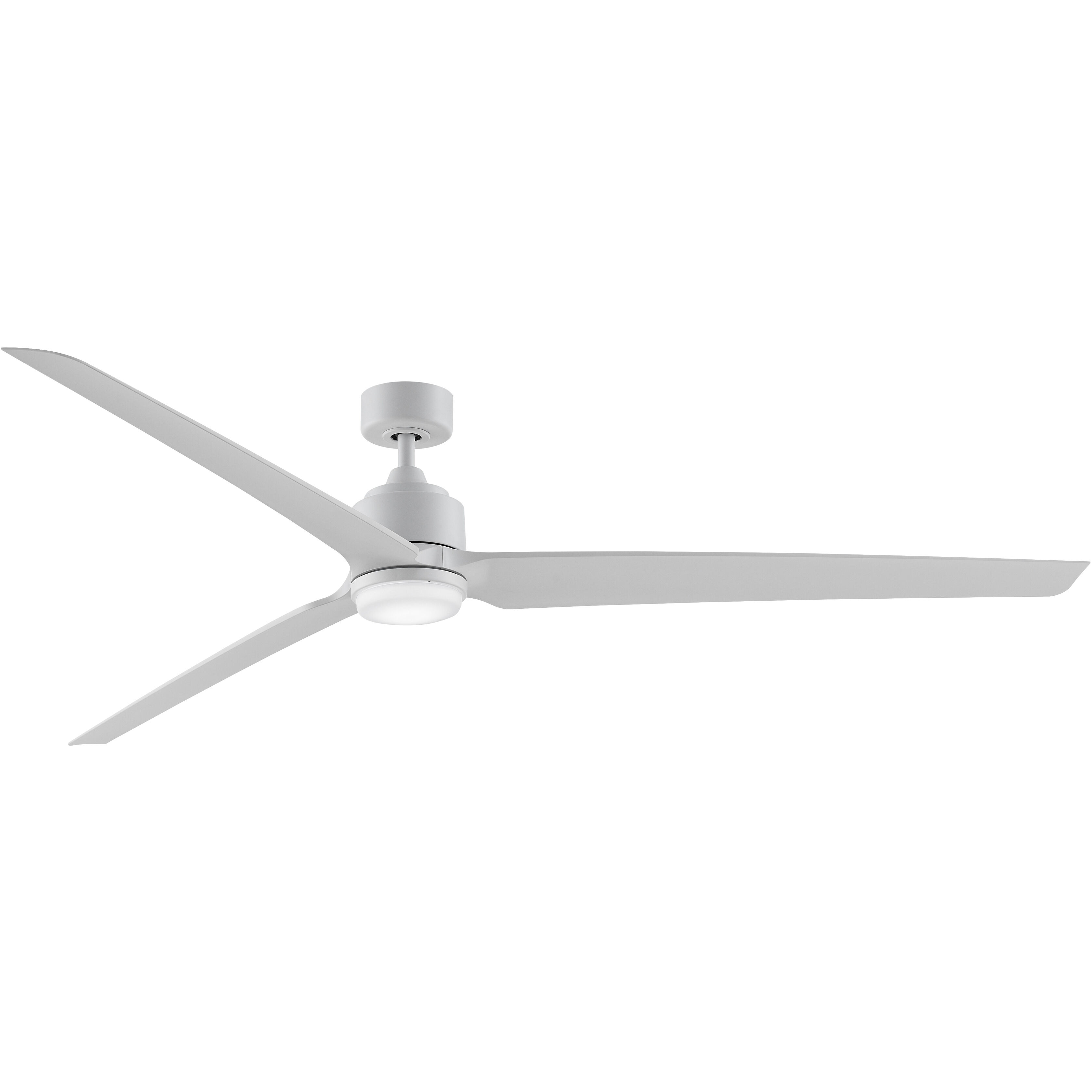 TriAire Custom LED Matte White Fan Light