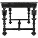Portuguese 72 X 32 inch Hand Rubbed Black Desk