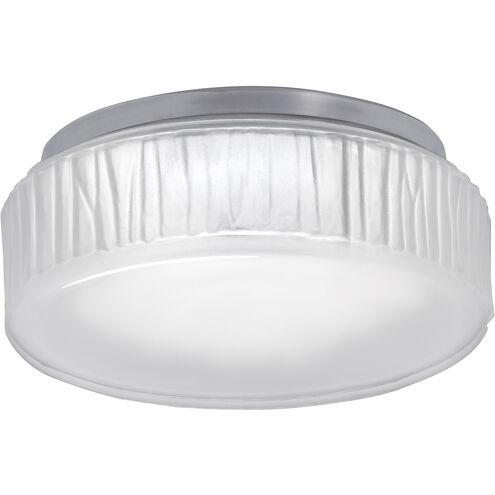 Bark LED 7 inch Polished Nickel with Frosted White Flush Mount Ceiling Light