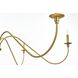 Rohan 6 Light 54 inch Satin Gold Chandelier Ceiling Light