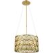 Signet 5 Light 19.5 inch Gold with Clear Chandelier Ceiling Light