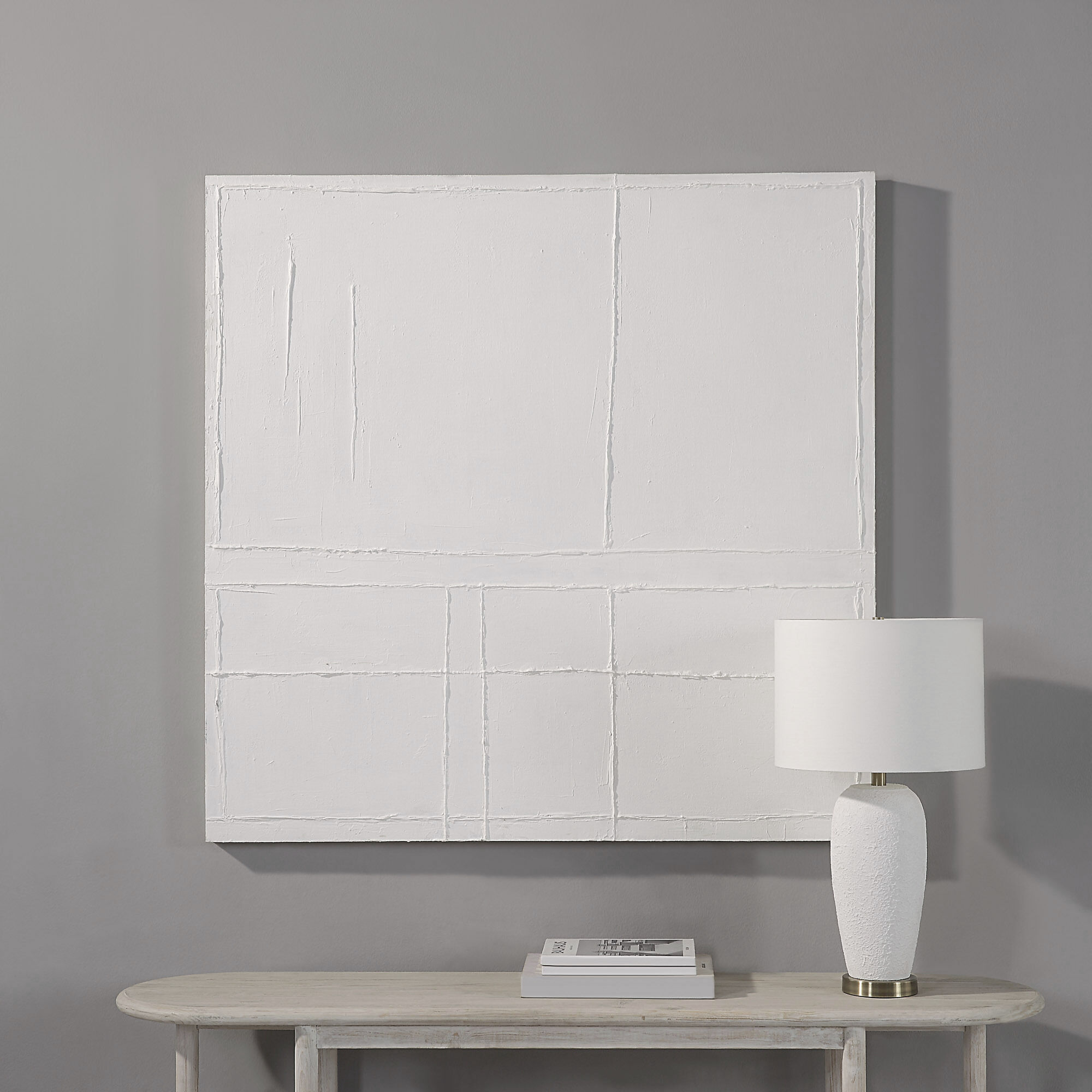 Medea Matte White Wall Art