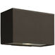 Atlantis LED 6 inch Bronze Outdoor Wall Mount Lantern, Down Light