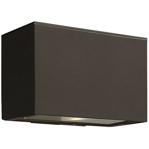 Atlantis LED 6 inch Bronze Outdoor Wall Mount Lantern, Down Light