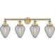 Geneseo 4 Light 33 inch Brushed Brass Bath Vanity Light Wall Light
