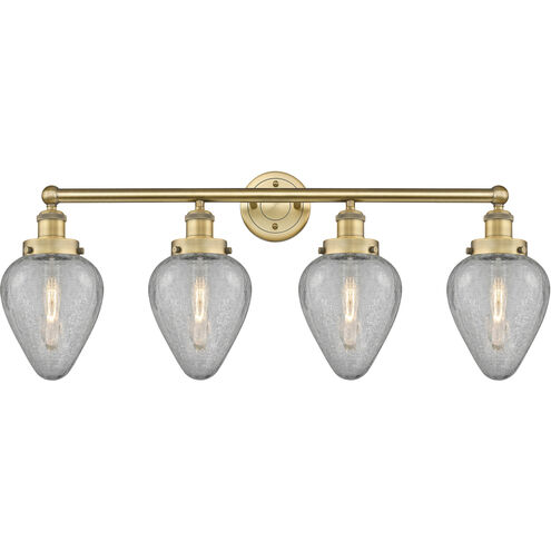 Geneseo 4 Light 33 inch Brushed Brass Bath Vanity Light Wall Light