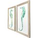 Swim Tall Green Framed Art