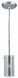 Wick 1 Light 5 inch Polished Steel Pendant Ceiling Light