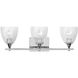 Drew & Jonathan Toffino 3 Light 26 inch Chrome Vanity Light Wall Light
