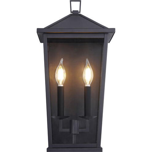 Ingress 2 Light 19.25 inch Matte Black Outdoor Wall Light
