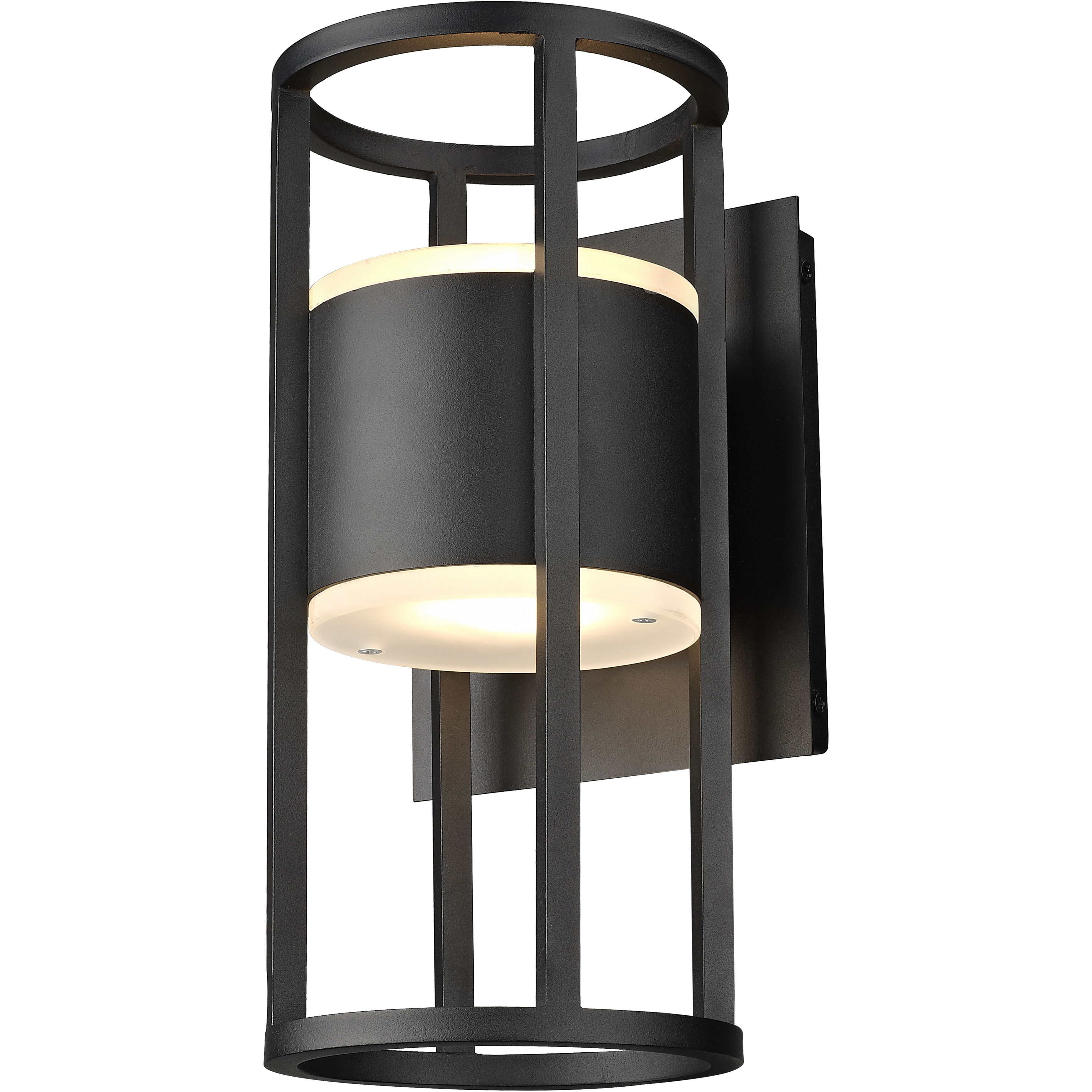 Luca LED 12 inch Black Outdoor Wall Light
