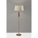 Pinn 59.25 inch 150.00 watt Antique Brass and Walnut Wood Floor Lamp Portable Light 