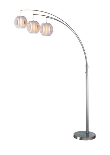 Deion 91 inch 60.00 watt Polished Steel Arc Lamps Portable Light