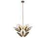 Spat 9 Light 27 inch Pearlized Antique Brass Pendant Ceiling Light