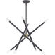 Soho 8 Light 24 inch Bronze with Antique Brass Accents Chandelier Ceiling Light