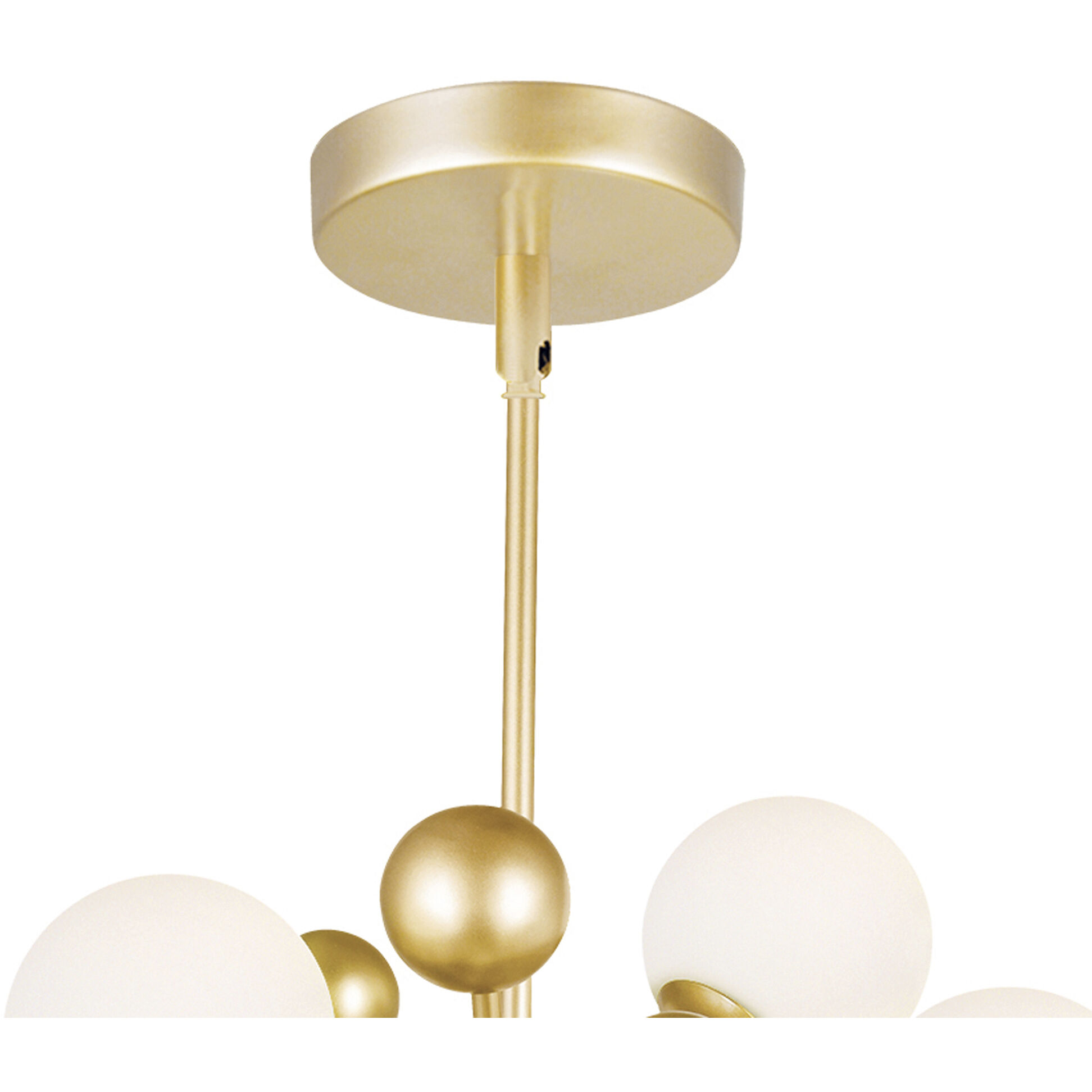 Element LED 16 inch Sun Gold Chandelier Ceiling Light