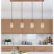 Ballston Cobbleskill 4 Light 48.5 inch Antique Copper Linear Pendant Ceiling Light