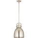 Newton Bell 1 Light 10 inch Satin Nickel Pendant Ceiling Light