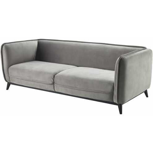 Bruce Medium Gray / Black Sofa