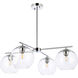 Opus 4 Light 31 inch Chrome Pendant Ceiling Light