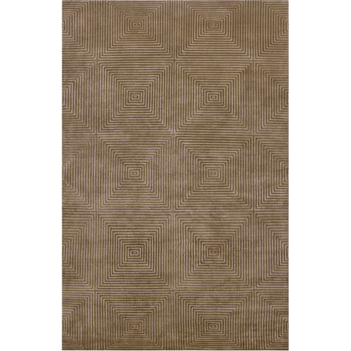 Luminous 96 X 60 inch Dark Brown, Medium Gray Rug