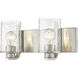 Beckett 2 Light 16 inch Brushed Nickel Vanity Wall Light