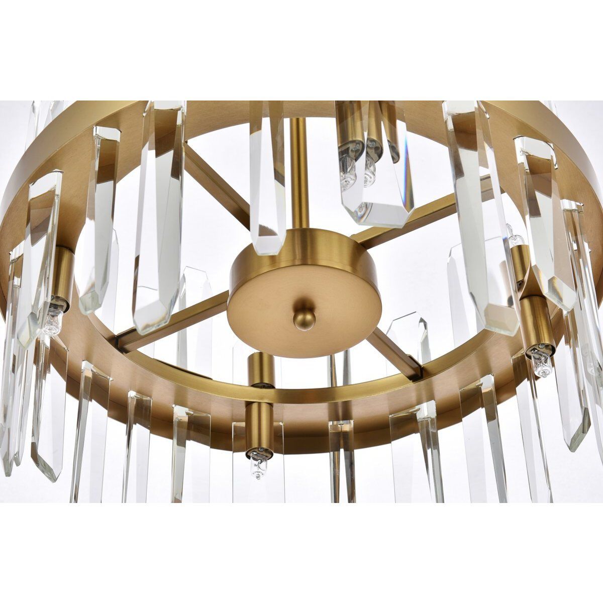 Serena 8 Light 16 inch Satin Gold Pendant Ceiling Light