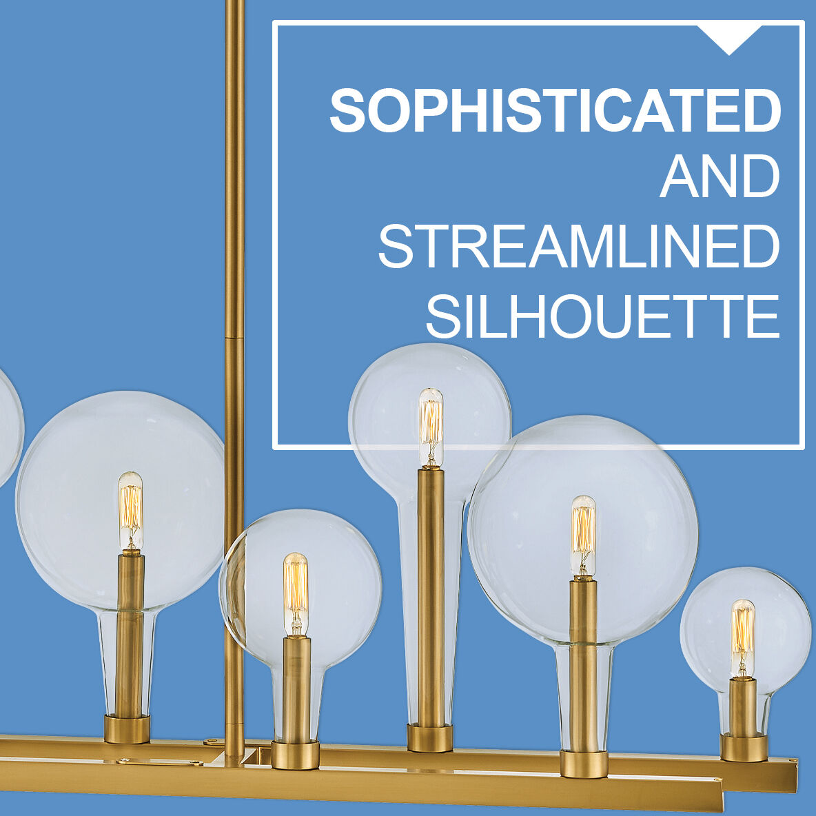 Alchemy 10 Light 48.25 inch Lacquered Brass Indoor Linear Chandelier Ceiling Light