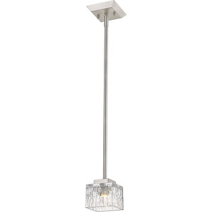 Rubicon 1 Light 4.75 inch Brushed Nickel Pendant Ceiling Light in G9