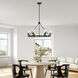 Lansdale 6 Light 25 inch Bronze with Antique Brass Accents Chandelier Ceiling Light
