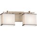 Textile 2 Light 15.50 inch Bathroom Vanity Light