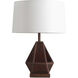 Artifact 22 inch 40 watt Dark Walnut and Espresso Bronze Table Lamp Portable Light