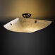 Clouds LED 20 inch Matte Black Semi Flush Mount Ceiling Light