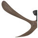 Swell 80 inch Matte Black with Walnut Blades Fan