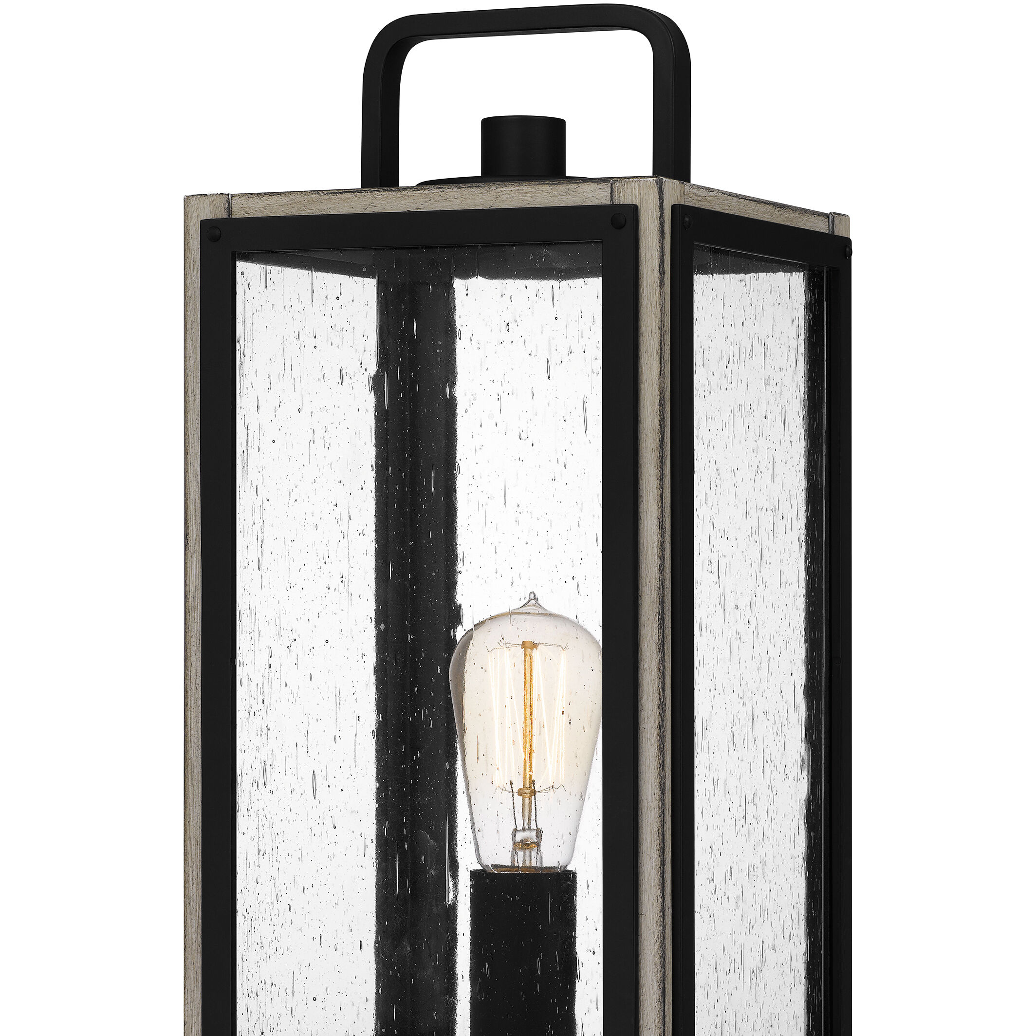 Bramshaw 1 Light 19 inch Matte Black Outdoor Post Lantern