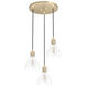 Van Nuys 3 Light 16 inch Alturas Gold Cluster Pendant Ceiling Light