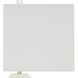 Abbeville 30.5 inch 150 watt White and Clear with Polished Brass Table Lamp Portable Light