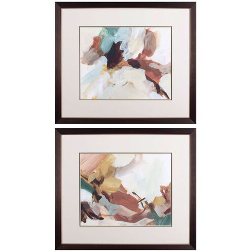 Abstract Collection Brown Framed Art