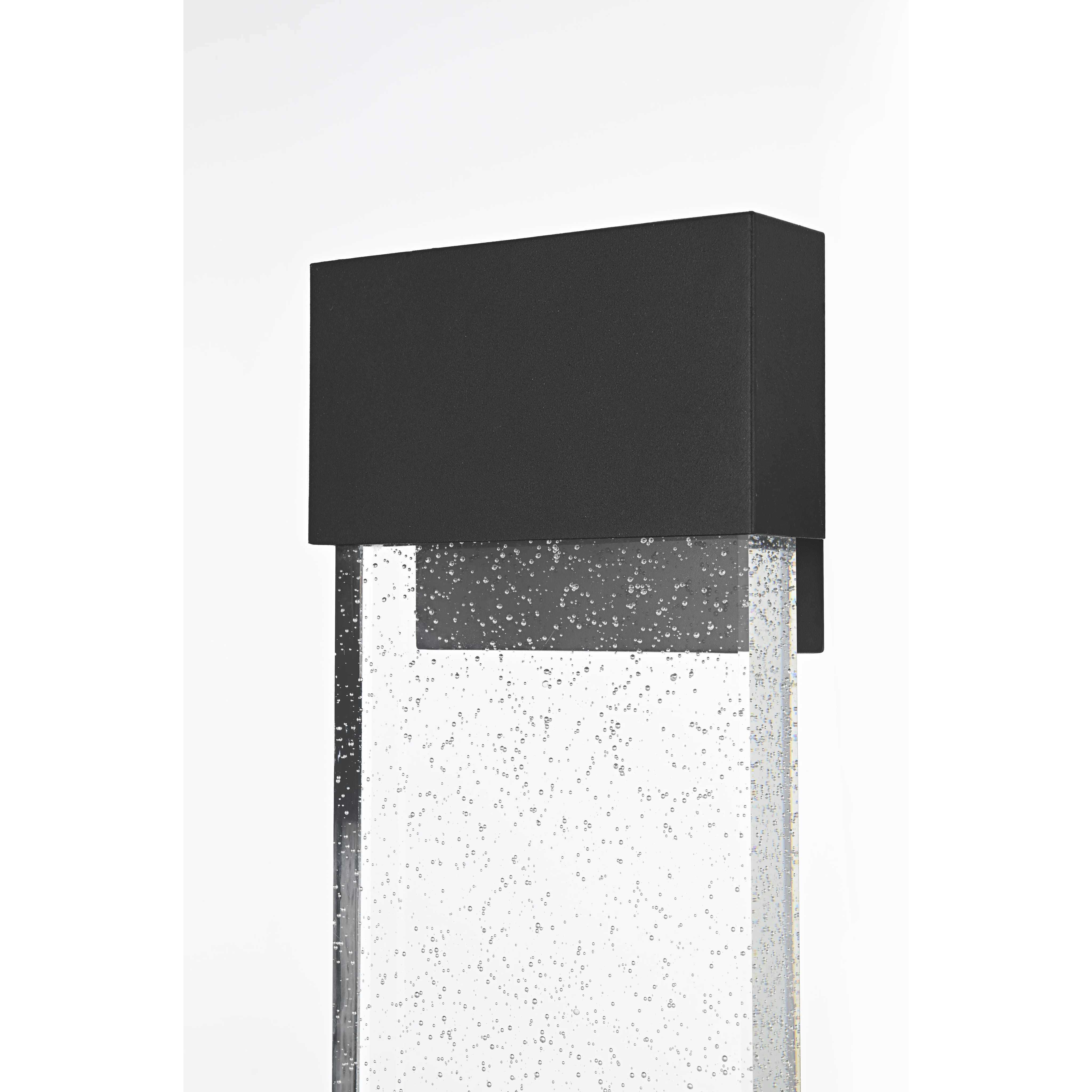 Ronin 1 Light 11 inch Black Outdoor Wall Sconce