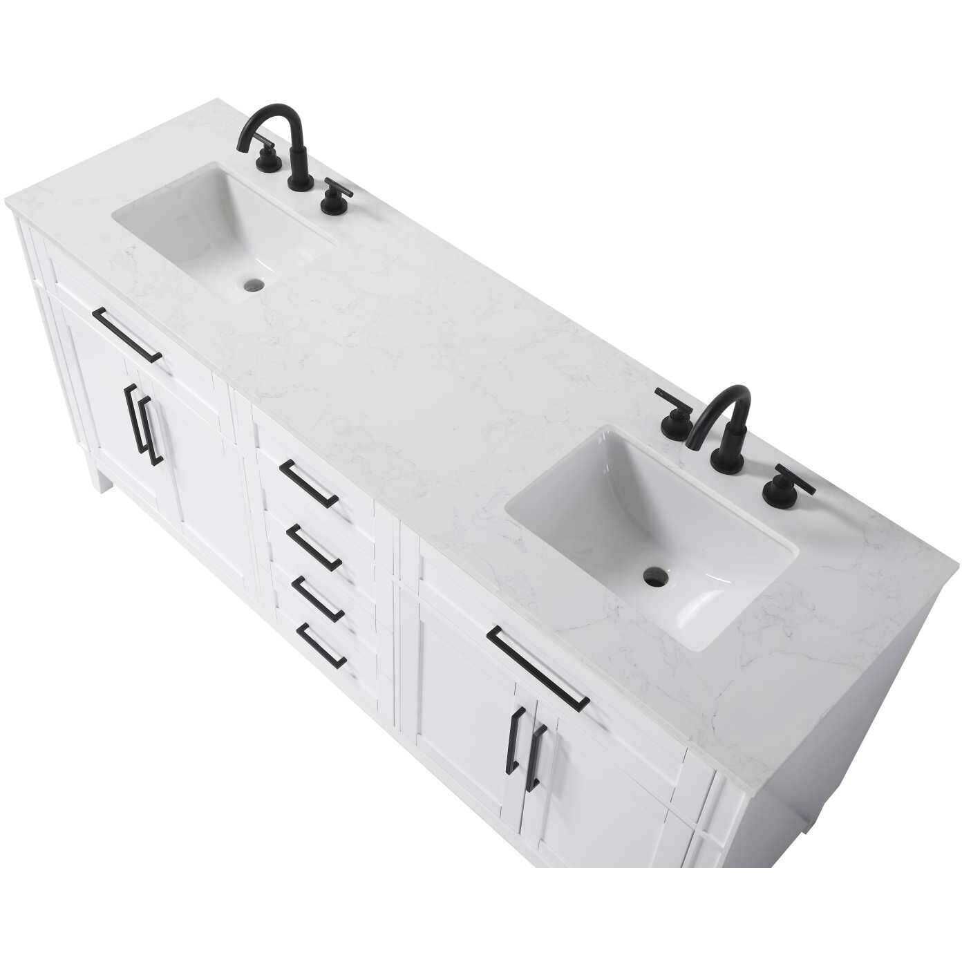 Virginia 72 X 35 inch White Bathroom Vanity Cabinet