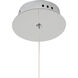 Canada LED 6 inch Chrome LED Single Pendant Lighting Ceiling Light