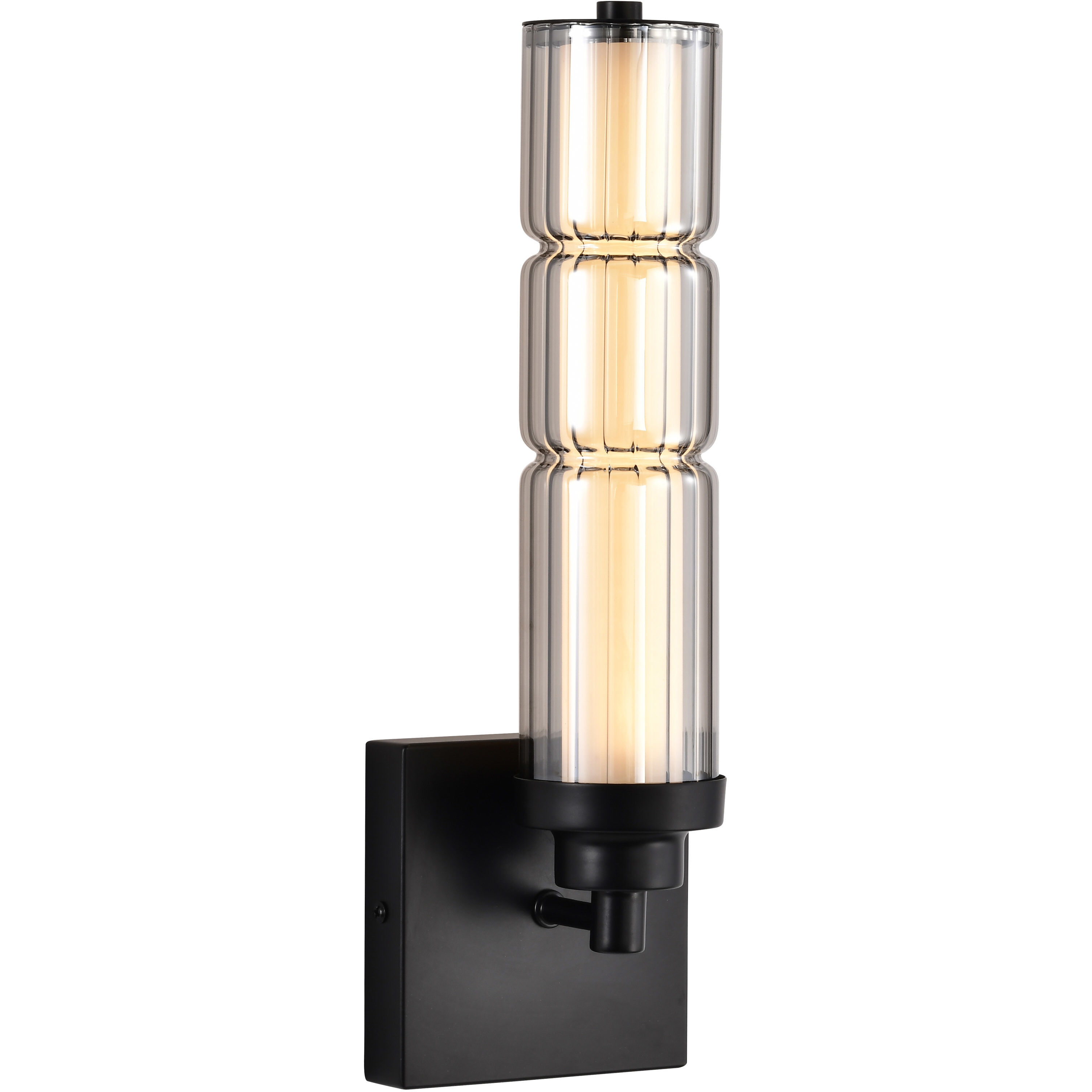 Evander LED 4.75 inch Matte Black Vanity Wall Light