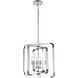 Canada 6 Light 23.3 inch Chrome Chandelier Ceiling Light