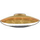 Pinders 2 Light 27.75 inch Contemporary Gold Leaf Flush Mount Ceiling Light